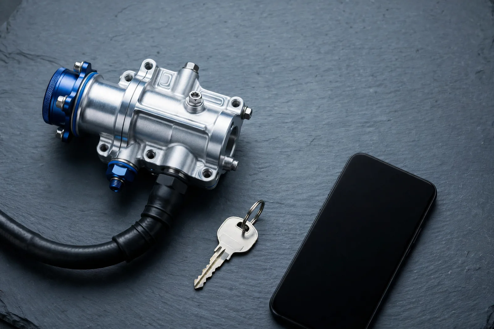 Metal motorcycle components for the contact conversation